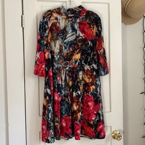 Medium Floral Drape Dress
